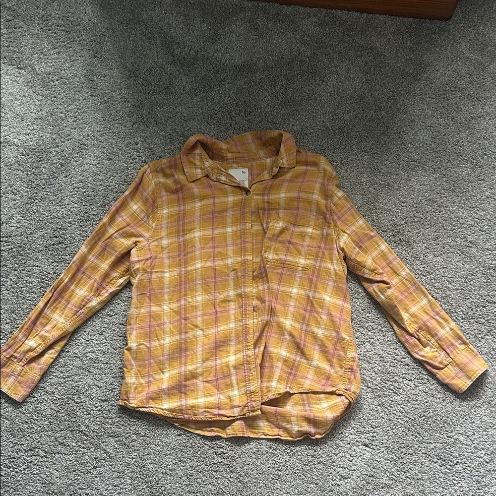 SO Cozy Flannel in Yellow and Pink Plaid
